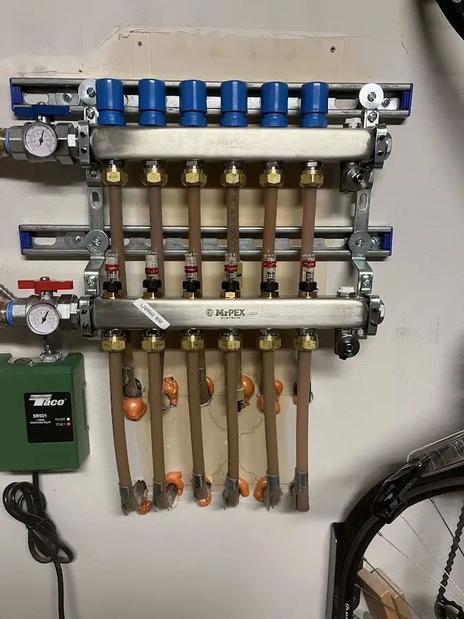 Plumber performing Gas Leak Detection at a residential property in Larkfield-Wikiup